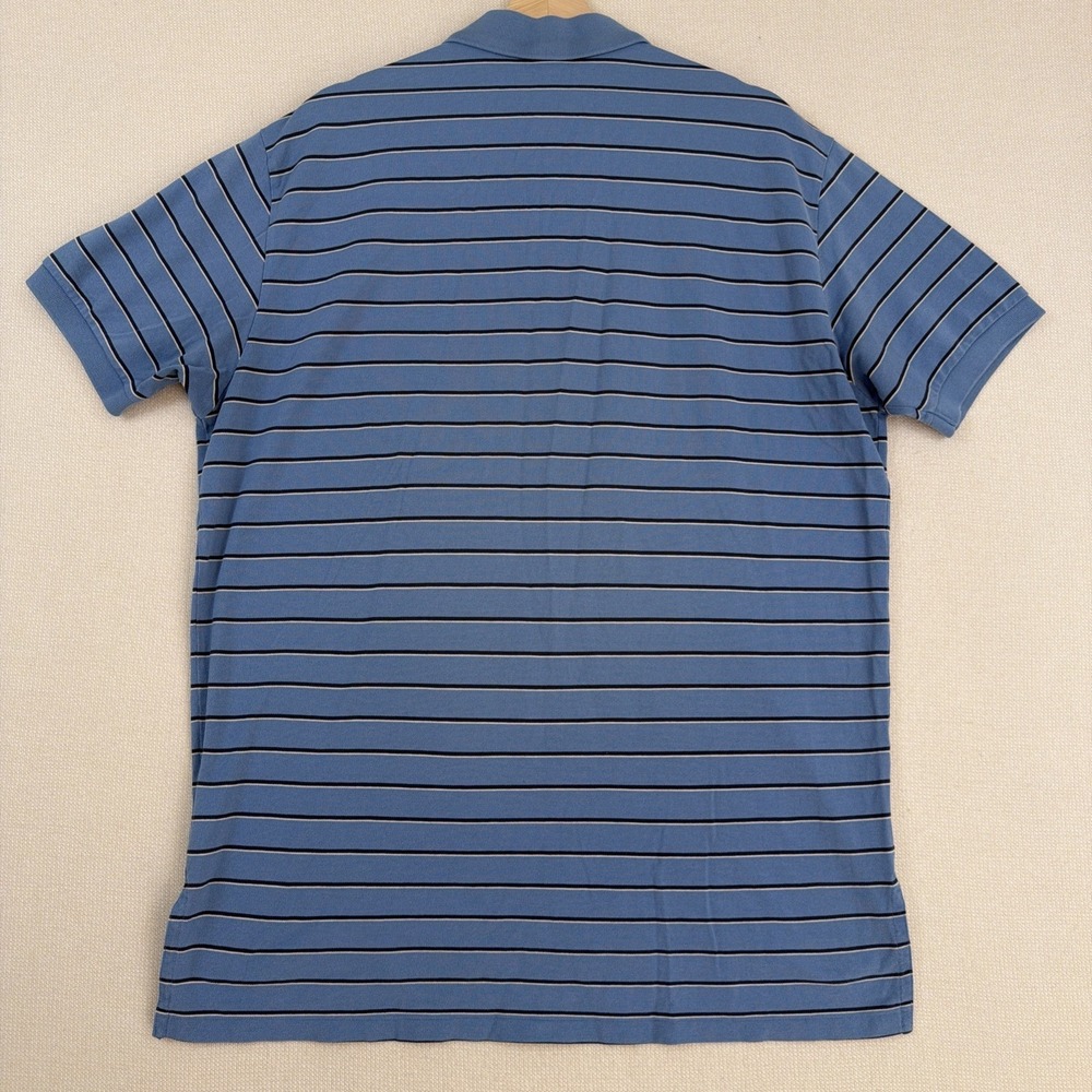 Polo by Ralph Lauren Men's Shirt XL Blue Striped Preppy Pink Pony Golf Casual‎ - Picture 9 of 9